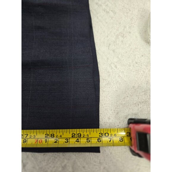 Hart Schaffner & Marx Mens Gray Plaid Suit 2-Piece Jacket & Pants Size 44L Pants - Picture 11 of 12